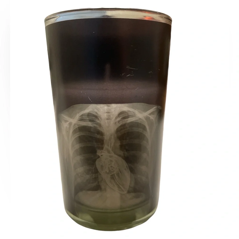 Halloween color changing ribcage X-ray candle
